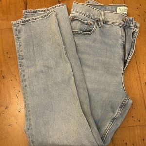 Light blue Abercrombie and Fitch straight leg Jean